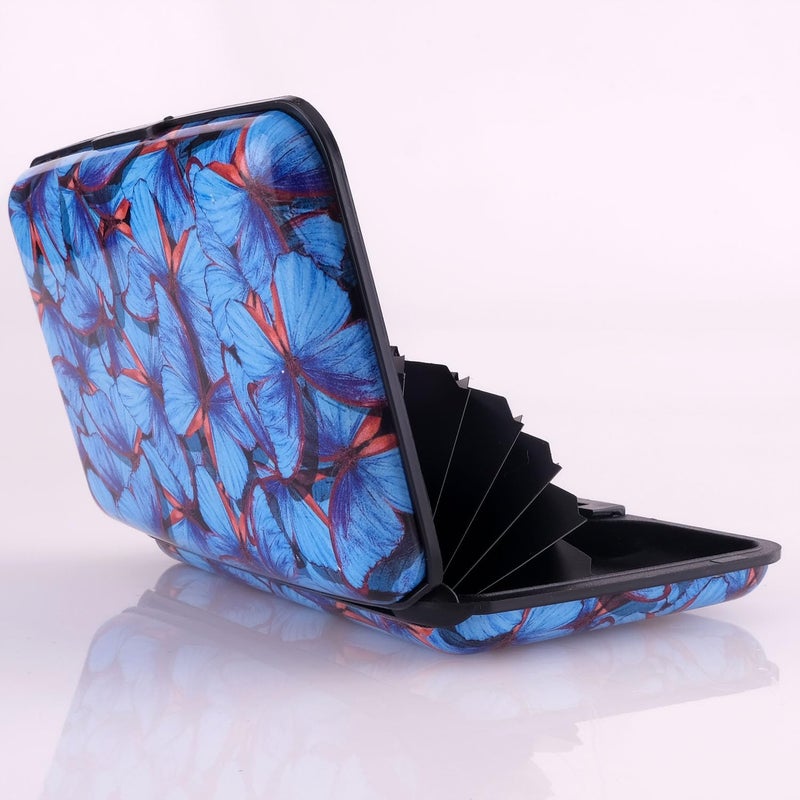 BOHONG Mini Aluminum Cards Wallet RFID Credit Card Holder RFID Credit Card Case Bussiness Card Case Metal ID Case for Men Women-Bridge - Image 4